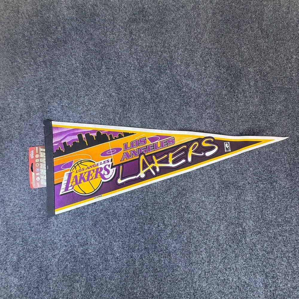 Rico Industries Tag Express Los Angeles Lakers Basketball NBA Pennant Multicolor